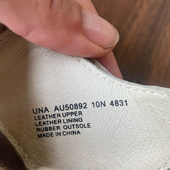 Abeo Una Wedge Sandal Size 10 Leather Snakeskin Summer Neutral Comfortable 10/10 - Picture 10 of 12